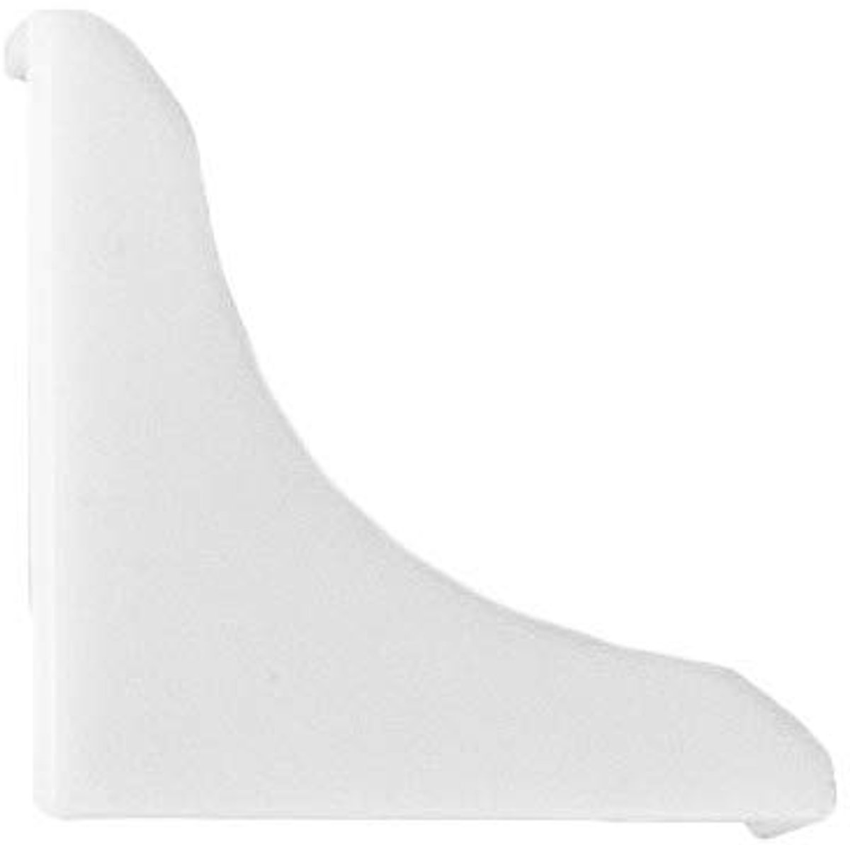 DQ-PP 1x HOEKLIJST EINDSTUK - Glanzend Wit - 13 x 13 mm - PVC - Keukenlijst, Werkblad Afwerkingslijst, Keukenafwerkingslijst, Wandafwerkingslijst, Tafelbladlijsten