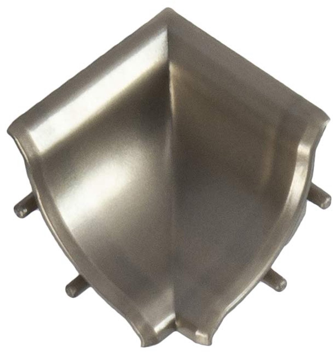 DQ-PP 1x HOEKLIJST BINNENHOEK - Chroom - 13 x 13 mm - PVC - Keukenlijst, Werkblad Afwerkingslijst, Keukenafwerkingslijst, Wandafwerkingslijst, Tafelbladlijsten