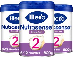 Hero Nutrasense Sensisoft 2 (6-12 Maanden) – Opvolgmelk – Flesvoeding – 3 x 800 gram