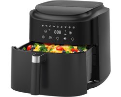 SVN® Airfryer XXL - Mini-oven - Heteluchtfriteuse - 9L - 9 Programma's - Zwart - 30cm x 32cm x 31cm