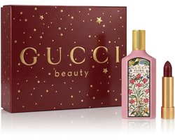 Gucci Flora Gorgeous Gardenia EDP 50 ml + Lipstick 509 Rouge De Beauté Brillant 1,8 g (woman)