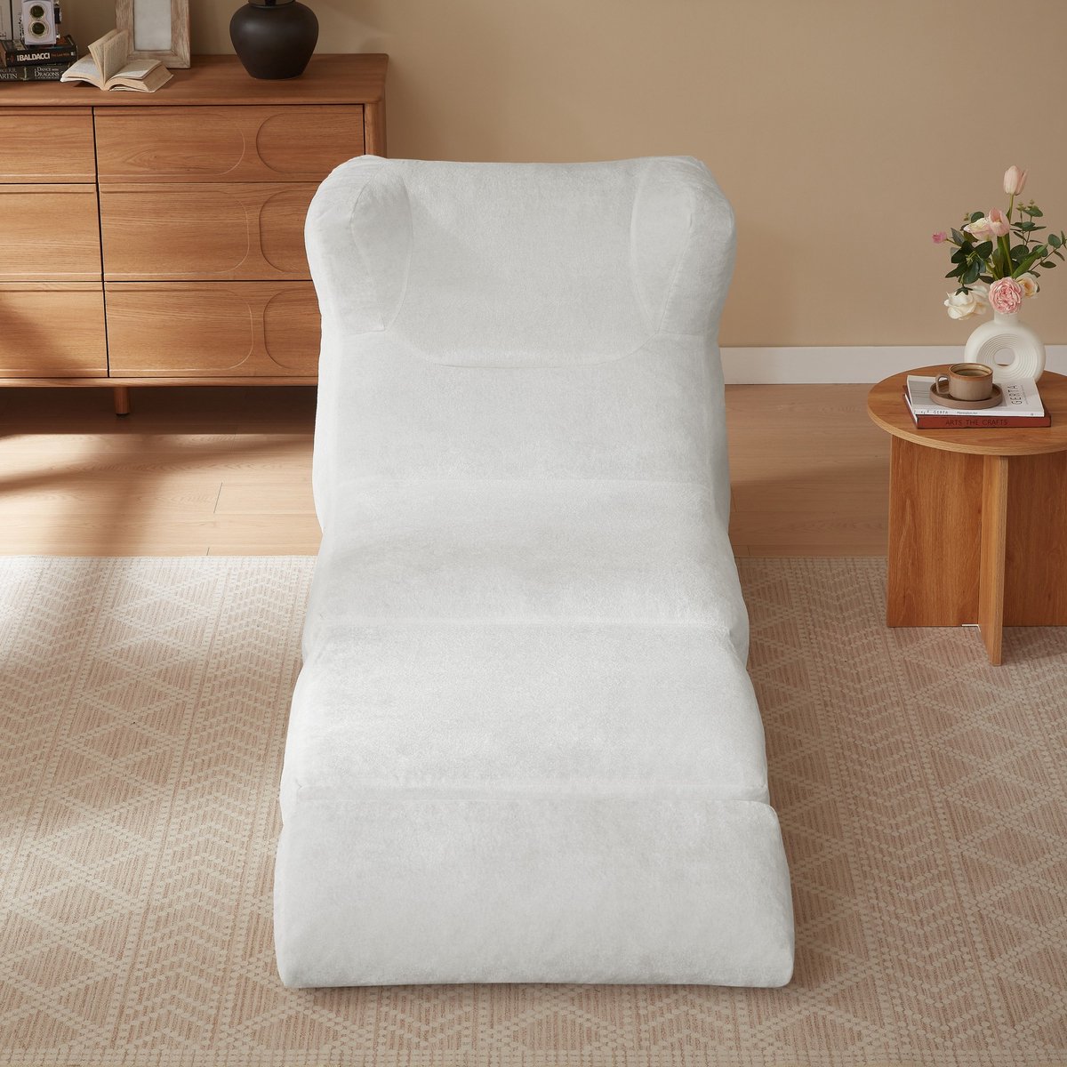 Design Fauteuil Converteerbaar Naar Ligstoel Met Unieke Vorm - Voor Woonkamer En Slaapkamer