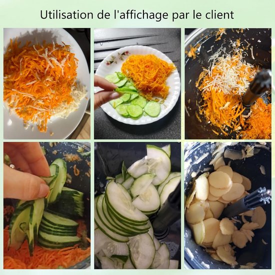 Keukenmachine Accessoire - Snijschijf Raspen - Groenten Snijden - Specifiek Ontwerp - 25cm Breed - Wit van Merkloos — afbeelding 2