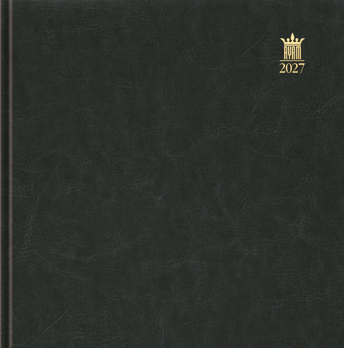 Ryam | Kantooragenda | Carre Wit Mundior | 2027 | Genaaid gebonden | 170 x 170 mm | 12 mnd | 6-Talig | Zwart |