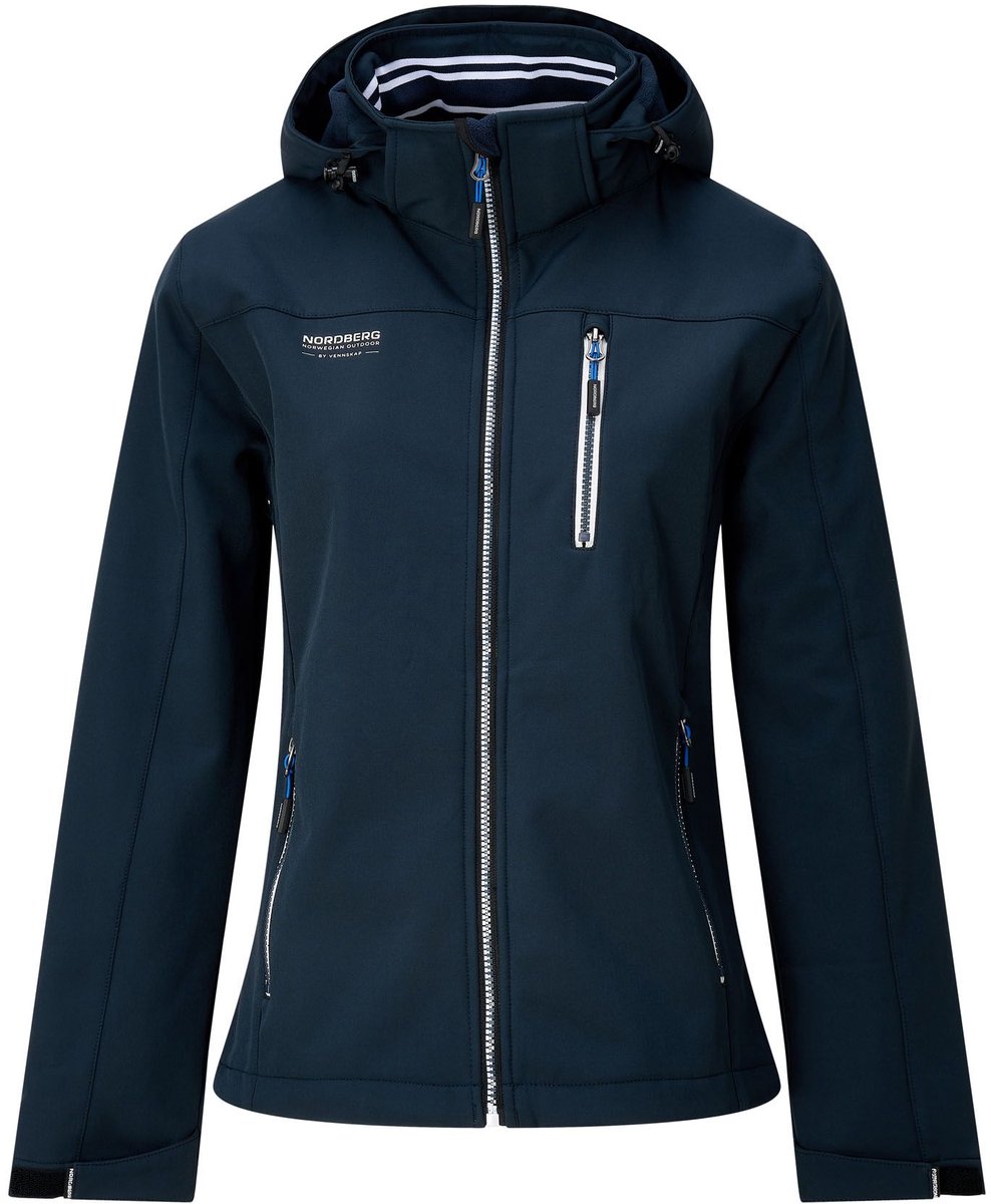NORDBERG nikol softshell Urban jack dames Donkerblauw