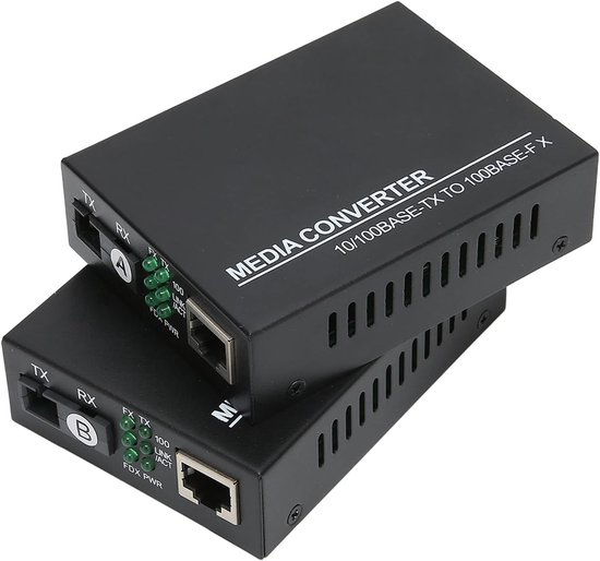 Ethernet Media Converter - RJ45 Fiber Transceiver - Netwerk Uitbreiding ...