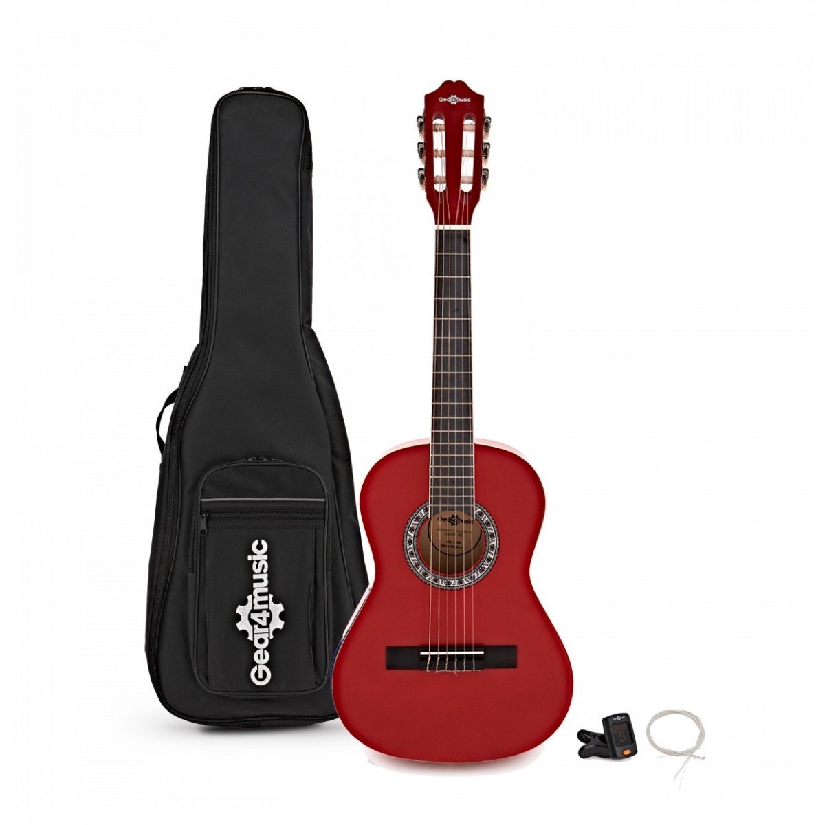1/2 Junior Klassiek Gitaarpakket van Gear4music, Rood