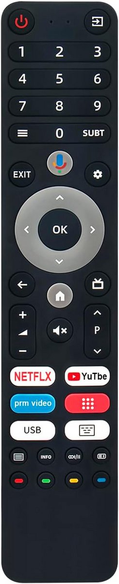 Vervang Afstandsbediening - Spraakbediening TV - Smart TV Gebruik - Geen Koppeling Nodig