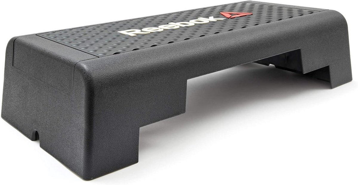 Mini Step Bankje - Fitness Platform - Thuis Trainen - Compact Studio Ontwerp - 65x32x15 cm - Zwart