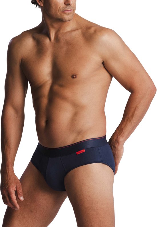 Slip Undiemeister Homme Storm Cloud (Blauw) - Mellowood Tencel - Sous-vêtement Respirant, Anti-Bactérien & Sans Couture - Caleçons Premium Homme - Taille XXL