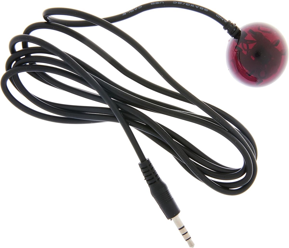 IR Ontvanger Kabel - Infrarood Verlenging - Apparaat Bediening - Discrete Plaatsing Mogelijk - 1 Meter Lengte - Zwart