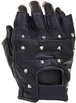 Vingerloze leren handschoenen voor heren en dames, PU-leer, halve