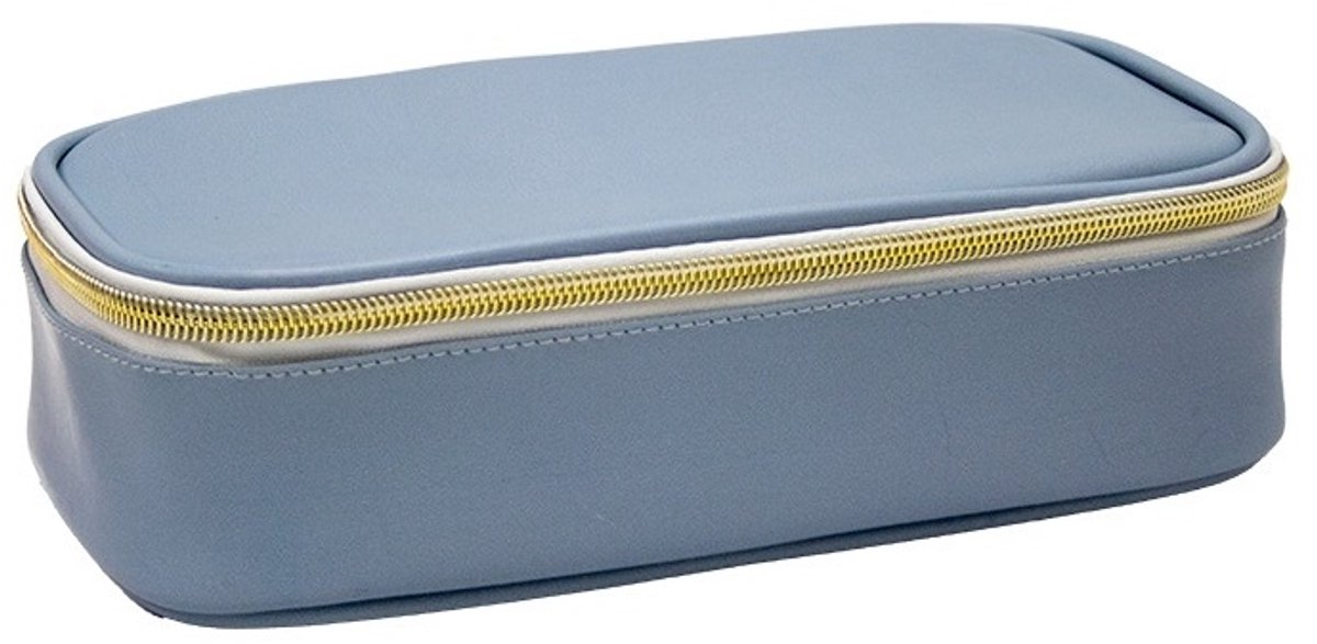 Etui - bakmodel groot - 24x12cm - XL GB Street - blauw