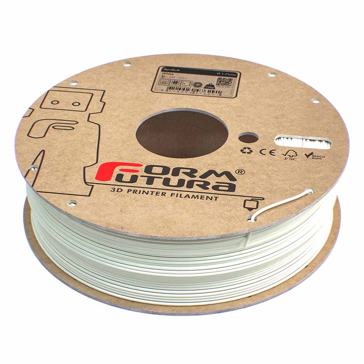 Formfutura ApolloX  White (750 gram  - 1.75mm)