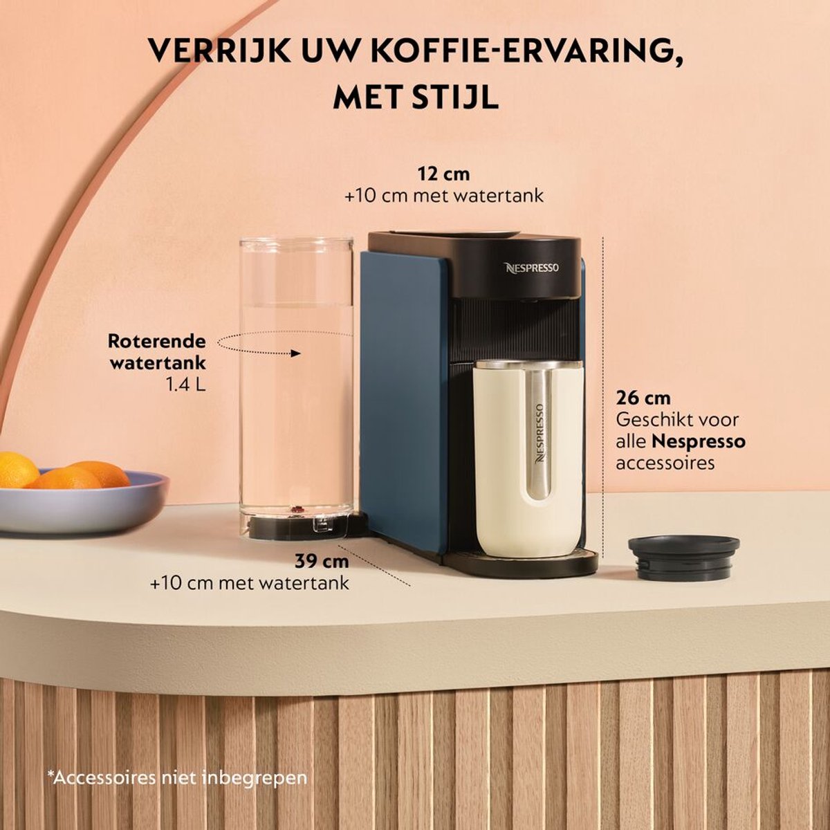 Nespresso Krups Vertuo UP - 40+ koffiesoorten, 3 sec opwarmtijd thumbnail 3