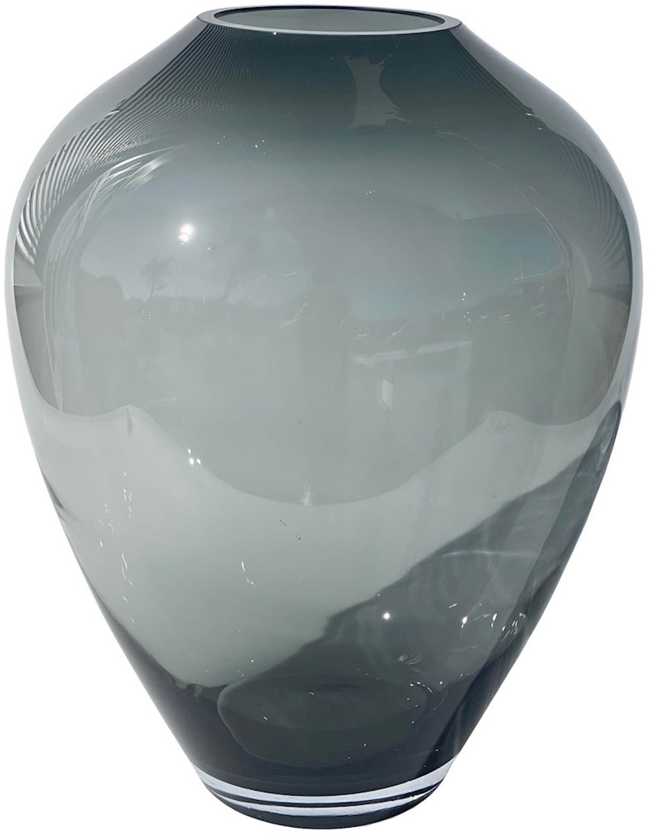 Vaas Kander | Large | Grijs - Grey | Vase the world | Ø27,5 x H35 cm