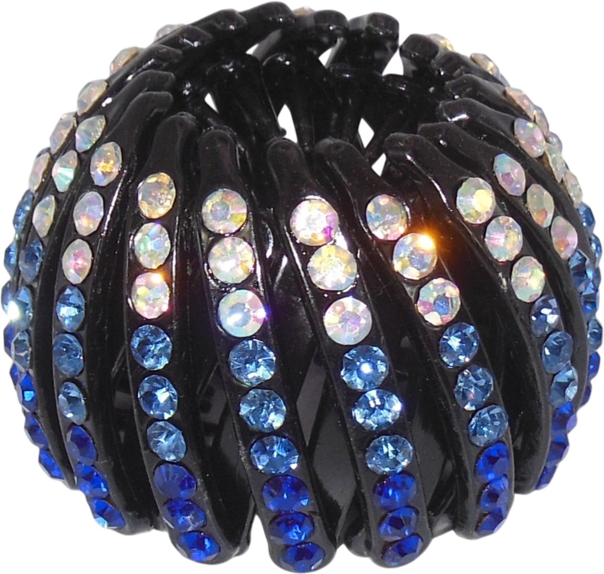 Knot klem blauwe tinten donker met strass
