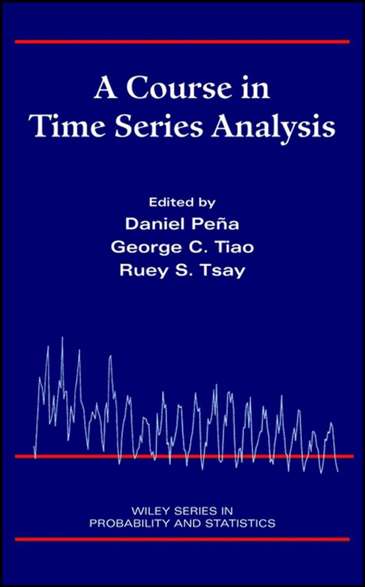 Omslag van A Course in Time Series Analysis
