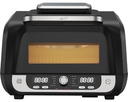Elit GrillFry360 PRO- air fryer grill 12 in 1- 6L- 1500W- met kijkvenster- grill, bak, frituur en oven- alles in 1 keukenapparaat.