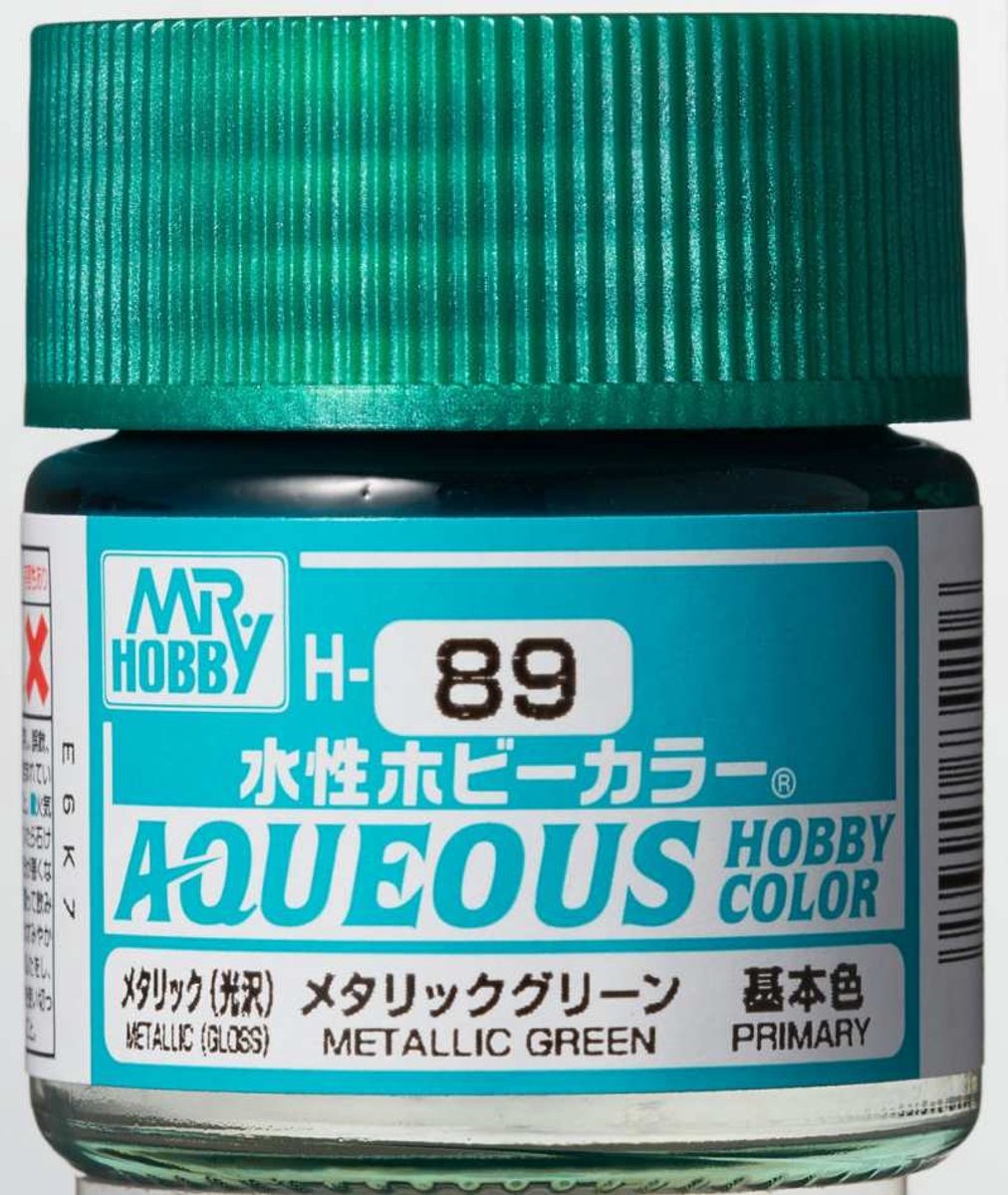 Gunze H-089 - Metallic Green - Mr. Hobby Aqueous Modelbouwverf 10ml
