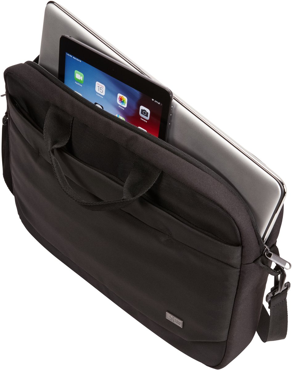 Case Logic Advantage 15 inch - Laptop Schoudertas - Zwart