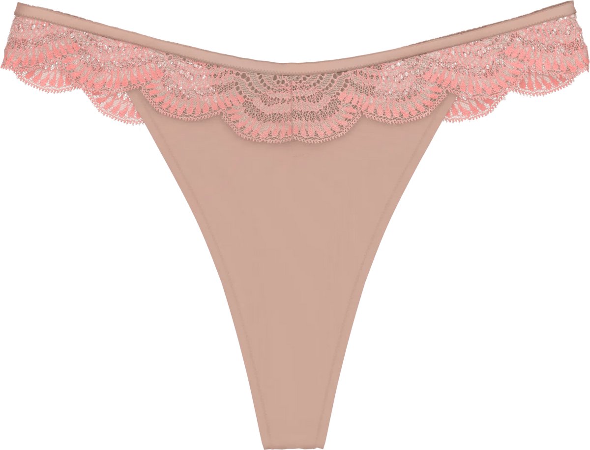Triumph Comfort Glam String Dames Onderbroek - BEIGE