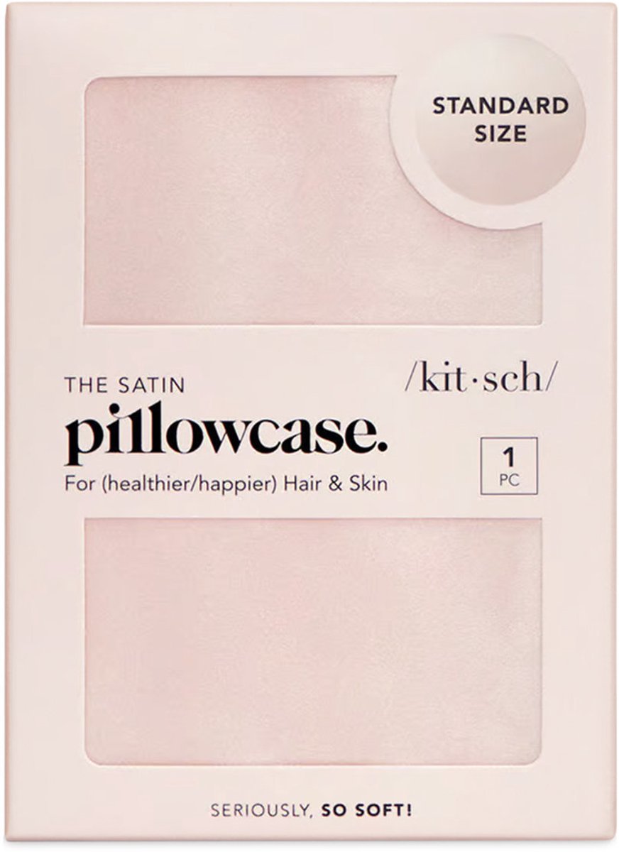 Satin Standard Pillowcase, Blush | Kitsch | Kussensloop