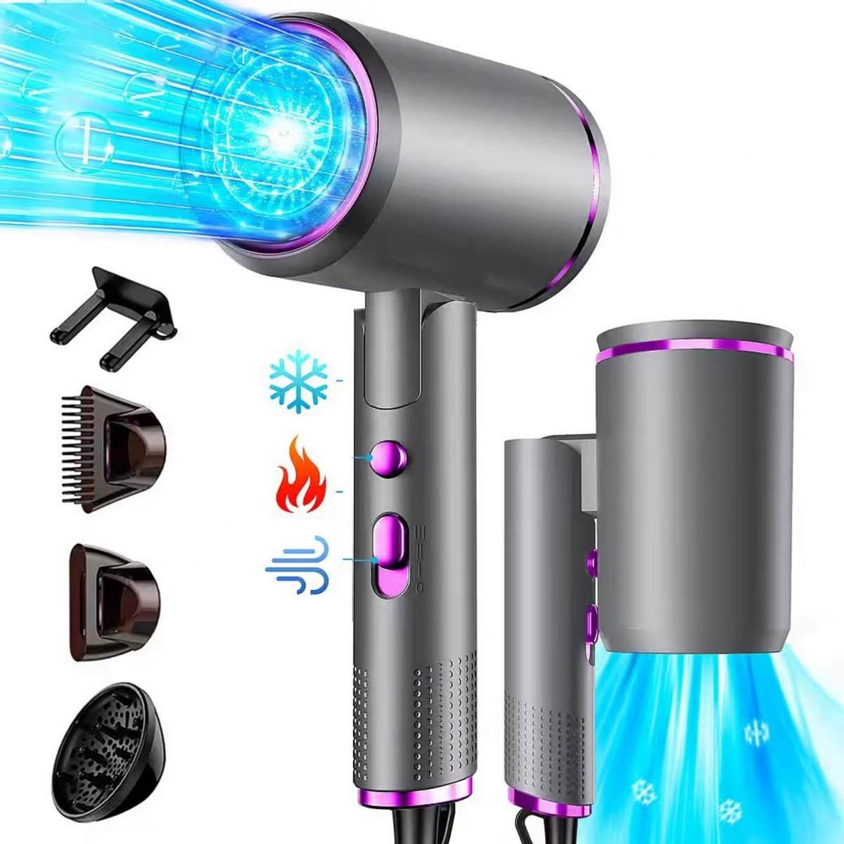 YANGJ UG High Speed Föhn met 3 (EAN: 8721417215451) - YANGJ UG - €37,99