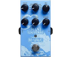 Gitaarpedaal met 9 Digitale Reverb Effecten en Metalen Behuizing