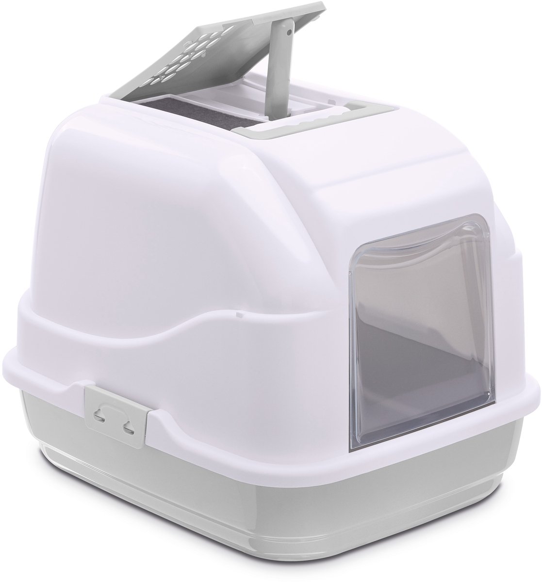 Imac Easy Cat gesloten kattenbak taupe met filter en deur