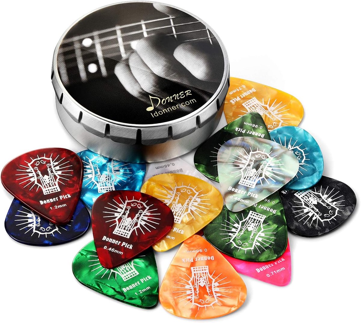 Gitaar Plectrums - Muziek Accessoires - Gitaar Spelen - Medium Dikte - 30 Gram - Diverse Kleuren