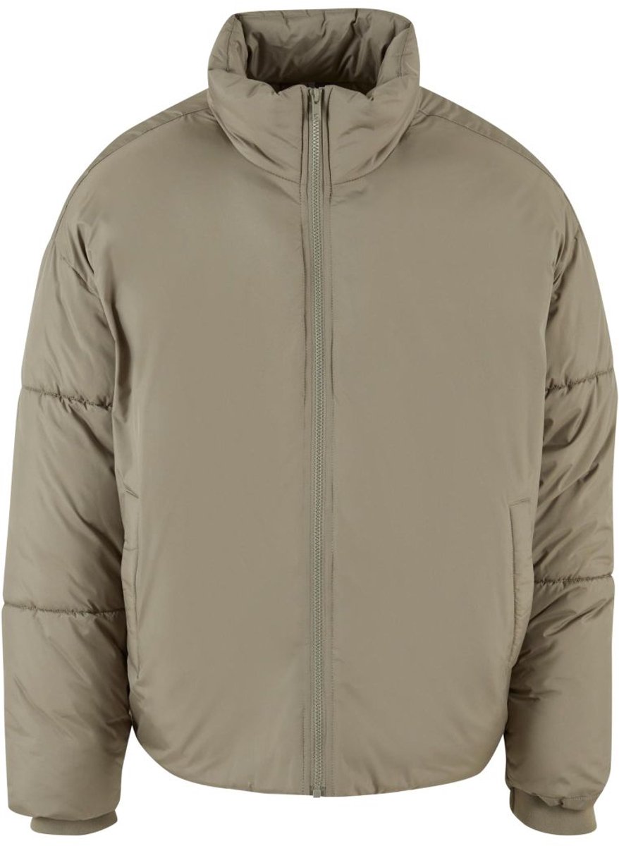 Build your Brand Oversized Puffer Jacket BY309 Pale Olijf