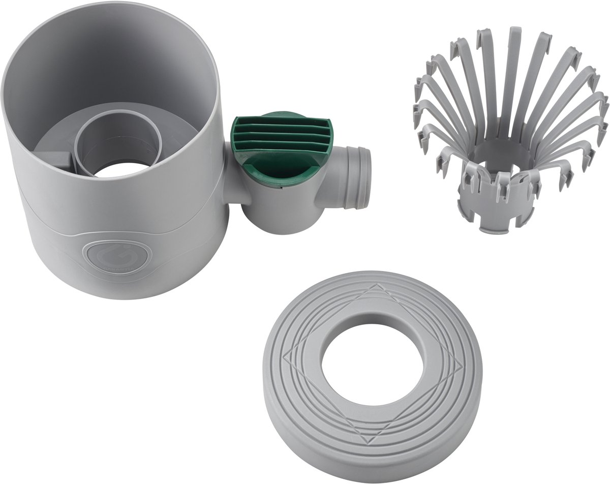 Garantia Collecteur d’eau DN 68-100 avec robinet gris incl. insert filtrant