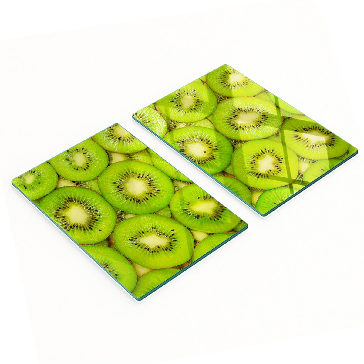 Multifunctionele decoratieve keukenplanken van gehard glas met kiwi-motief, 2x40x52 cm