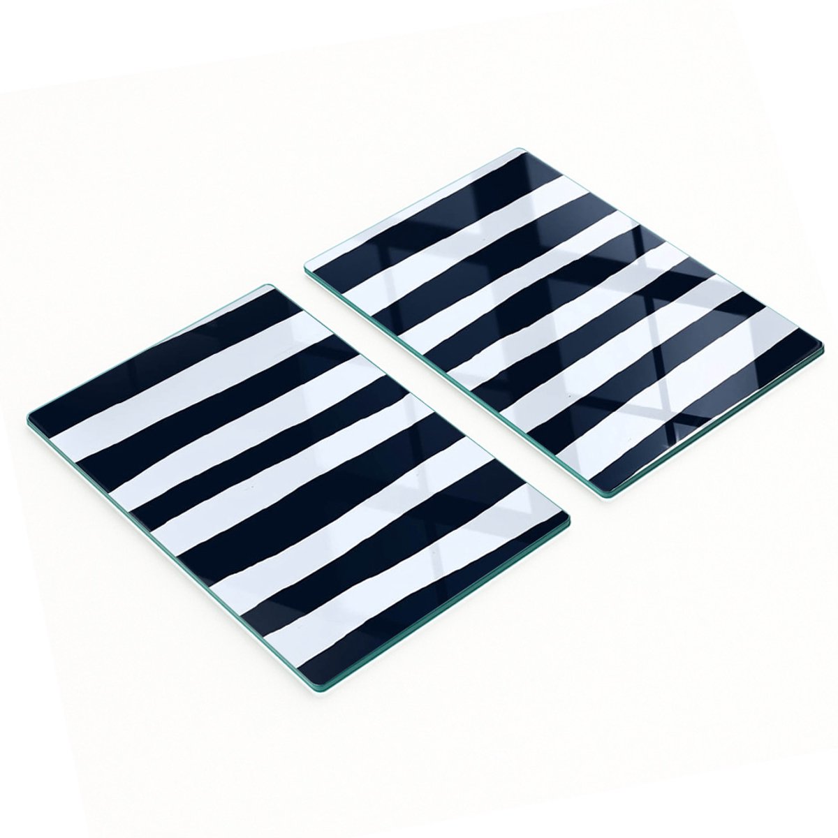 Multifunctionele decoratieve keukenplanken van gehard glas, stroken 2x40x52 cm