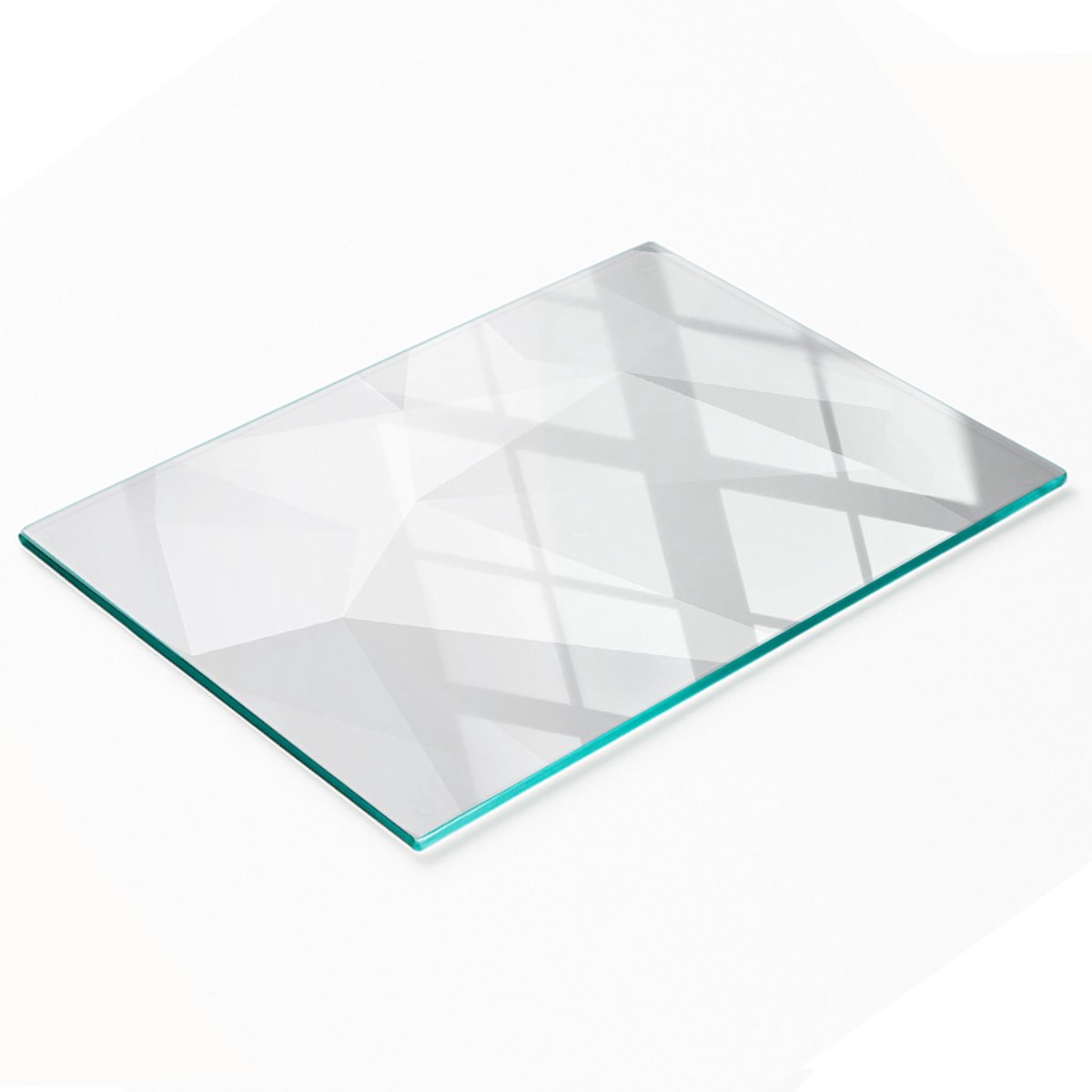 Keukenplank van gehard glas met decoratieve abstracte afbeeldingen, 80x52 cm