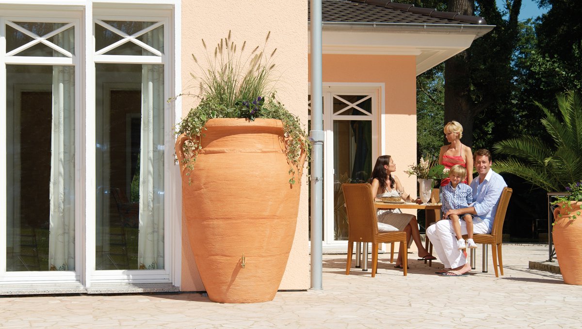Garantia Antik Amfoor 360 liter terracotta