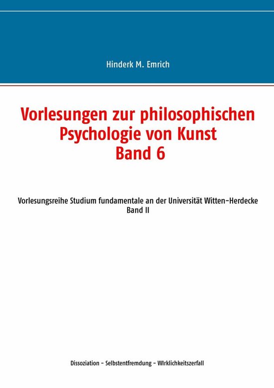Vorlesungen zur philosophischen Psychologie von Kunst. Band  ... - cover