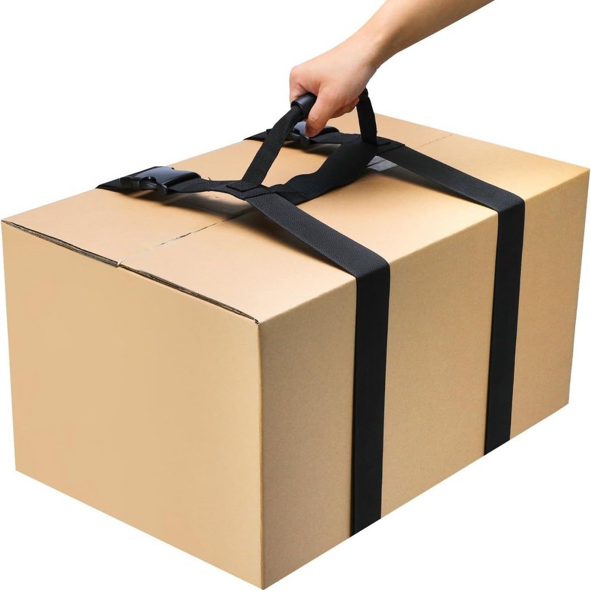 Draagriem met Handgreep - Verstelbare Nylon Band - Zwaar Transport - Verlicht Rugdruk - 190x5x2 cm - H Stijl