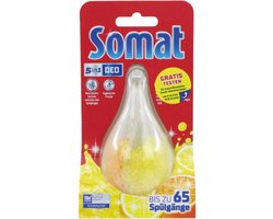 Somat Vaatwasverfrisser Duo-Perl Citroen & Sinaasappel - Vaatwasser Deo - Neutraliseert nare geuren - 60 Spoelbeurten