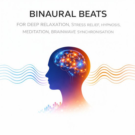 Binaural Beats for Deep Relaxation, Stress Relief, Hypnosis, ... - cover