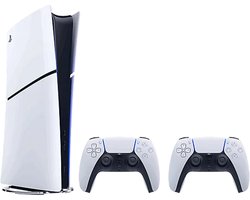 PlayStation 5 Digital Edition - Slim - Bundel met 2 Dualsense Draadloze Controllers