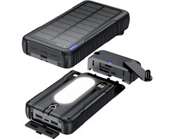 POWERplus Rhebock Solar Dynamo Powerbank - 10.000 mAh - Laad op met zon dynamo en USB