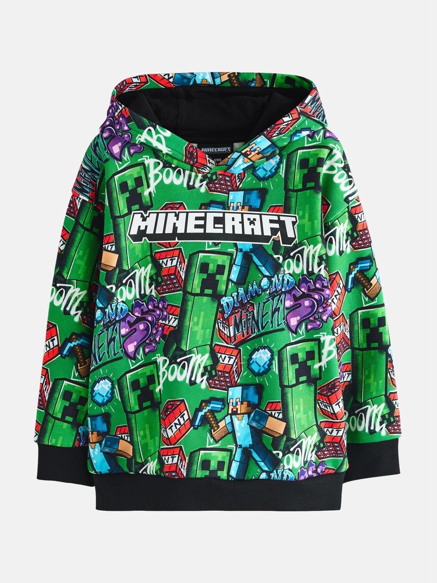 Next - Jongens - Minecraft hoody - Groen