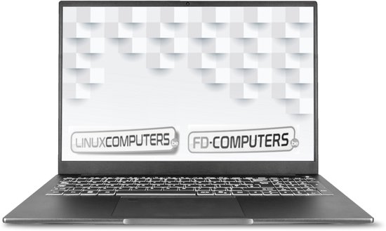 Linux laptop 16" | i7-1355U | 16GB ram | 512 GB SSD | Linux naar keuze, Ubuntu, Linux Mint, Debian, QWERTY - FD-Computers - Hoofdafbeelding