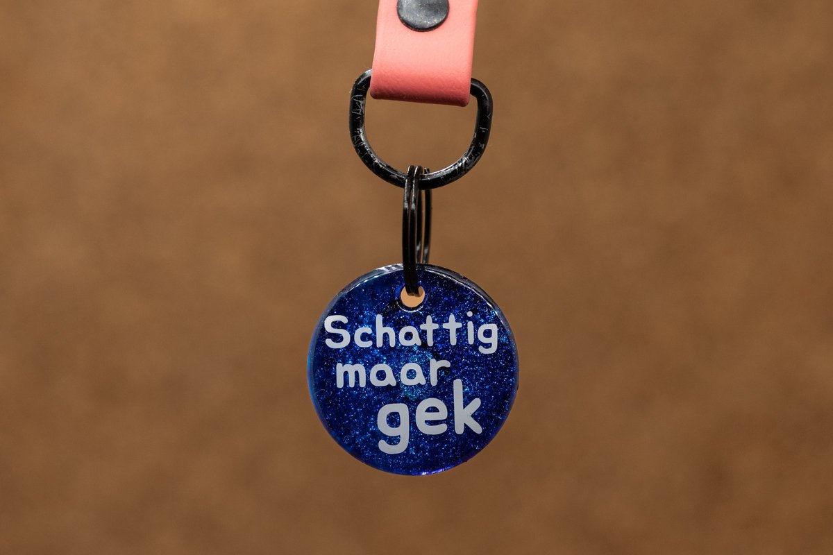 Crackerjack hondenpenning - Fun tag - Schattig maar gek - slijtvast - moddervast - uniek - leuk als cadeau