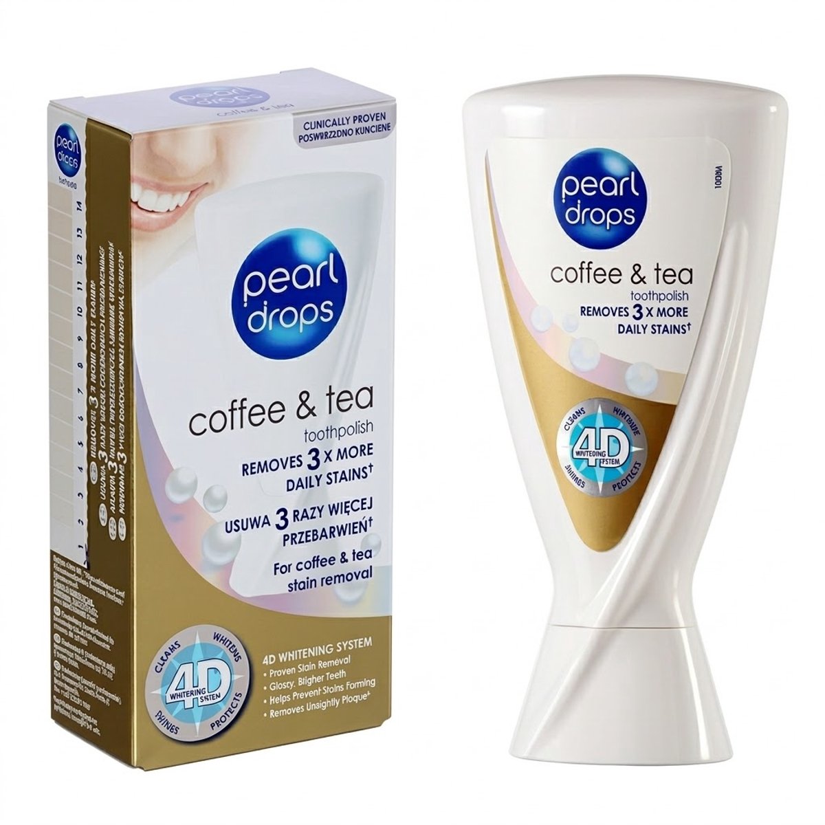 Pearl Drops Advanced Whitening Tandpasta 50ml – Voor Zichtbaar Wittere Tanden - Tandpasta Voor Koffie- en Thee liefhebbers – 50 ml