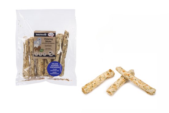 Delisnacks kauwstaafjes culinair - Met groente - Verpakt per 10 stuks.