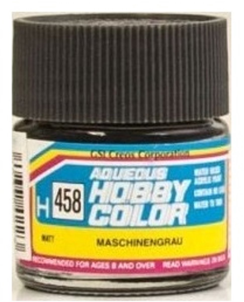 Gunze H-458 - Machine Gray - Mr. Hobby Aqueous Modelbouwverf 10ml