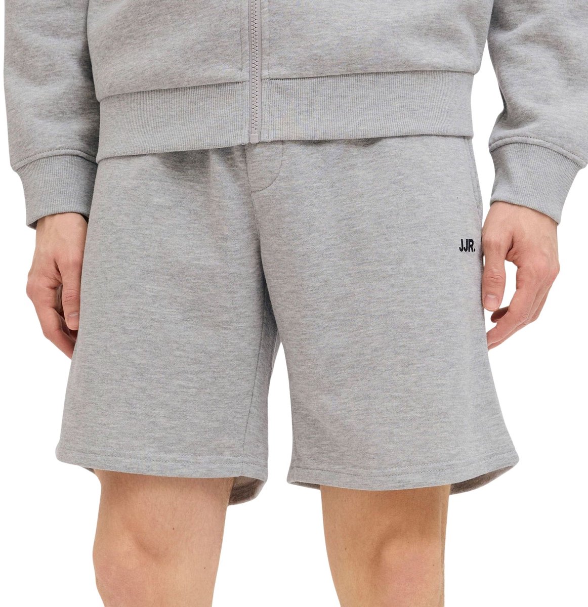 JJ REBEL JREBGORM REG REBEL LOGO SWEAT SHORTS SN Heren Trackshort - Light Grey Melange — afbeelding 12